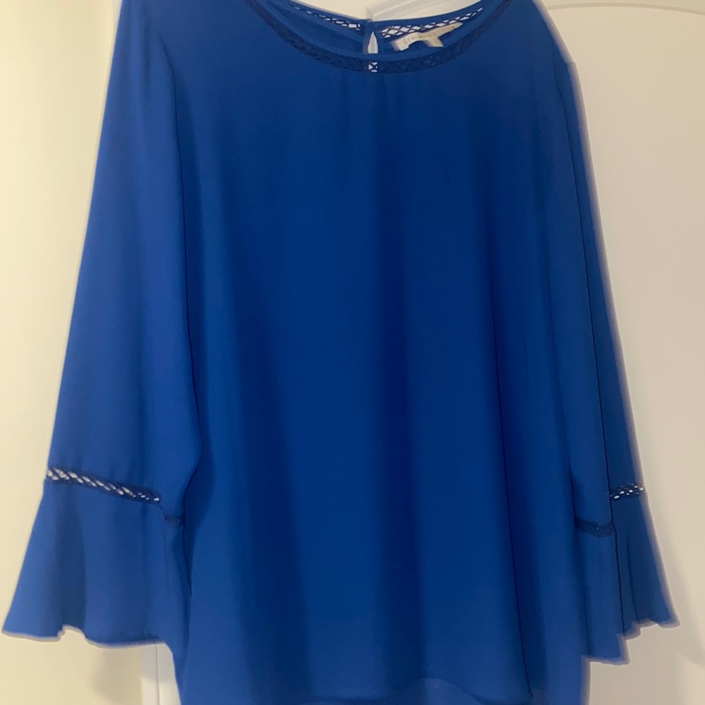 Violet + Claire Blue Blouse